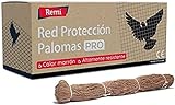 Remi Hogar Red Anti Palomas 5 Metros x 5 Metros Color Piedra-Marrón | Cobertura Total 25 Metros Cuadrados | Adaptable a Otros tamaños | Polietileno Resistente al Clima