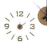 Dcasa Adhesivo Efecto Madera Relojes de Escritorio DecoraciÃ³n del hogar Unisex Adulto, Color, 60x0,1x60