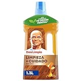 Don Limpio Limpia Suelos Madera Detergente Liquido 1.3l, PH Seguro para Limpieza y Cuidado de Suelos de Madera, Con Aceite de piel de naranja.