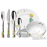 WMF El Principito - Vajilla para niÃ±os 6 piezas, incluye plato, cuenco y cuberterÃ­a (tenedor, cuchillo de mesa, cuchara y cuchara pequeÃ±a) (WMF Kids infantil)