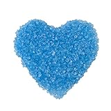 WANDIC Cristal de mar, 1 Pack de Piedras Decorativas de Arena de Cristal para la DecoraciÃ³n de Vela DecoraciÃ³n del Hogar Arte ArtesanÃ­a Acuario Grava Azul