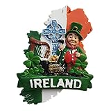 Irlanda imÃ¡n 3D para nevera, decoraciÃ³n del hogar y la cocina, pegatina magnÃ©tica Irlanda, regalo de recuerdo de viaje