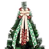Fogun Navidad Santa Claus Dot Decorative Farmhouse Navidad decoraciÃ³n para el Hogar para las coronas Toppers Toppers