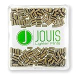 Jouis Lighter Flints - Pedernales universales de repuesto compatibles con la mayoría de encendedores (100x, dorado)