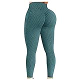 Deportes femeninos Running Yoga Pants Athletic Fitness Leggings Workout Pantalones Leggings Deportivos, verde, M