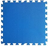 NELAQUA Protector de Suelo para Piscina, 9 pìezas de 500x500x10mm. Azul (Grosor 10 MM.)