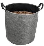 EDA - Bolsa de almacenamiento de pellets de tela Jura Montania 60 L - para 30 kg de Pellets - Gris