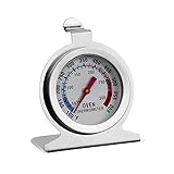 Termometro de Horno,Acero Inoxidable Termómetro para Horno de Cocina, 300 ℃/ 600 ℉ Termometro para Horno Leña, Barbacoa, Cocinar, Hornear