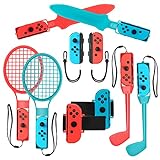 2023 Switch Accesorios deportivos para niÃ±os Juegos de Nintendo Switch , 10 en 1 Paquete familiar de accesorios de juego Kit para juegos deportivos de Switch OLED