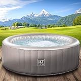 Whirlpool IZY Spa hinchable para 3 personas, diámetro de 165 x 70 cm, 105 chorros de masaje, calefacción, función de inflado mediante un botón, 650 l
