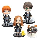 Harry Potter Figuras Cake Topper, Juego de Decoración de Figuras de Magia para Tartas, Figuras Decoración Pastel, Cupcake Topper Mini Juego Figuras, Cumpleaños Pastel Decoración