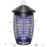 PALONE Lámpara Antimosquitos Electrico 20W 4500V UV Mata Mosquitos Electrico con Cepillo Limpio Alcance Efectivo de 100m² para Interior y Exterior