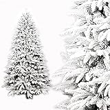 PLUS HOME Ã�rbol de Navidad nevado Harry con Base Soporte metÃ¡lica tamaÃ±o 210cm-900Puntas/Ramas.