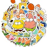 Pegatinas Infantiles Spongebob, 110PCS Pegatinas Niños, Pegatinas Anime para Cumpleaños Infantiles, Regalos, Festivales, Fiestas, Temáticas, Regalo para Adultos Niños Niña